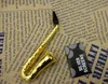 IN STOCK Brand New Gold Saxophone design pipe handle spoon smoking pipe metal pipe