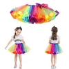 Kleurrijke Tutu Rok Kinderkleding Tutu Danskleding Rokken Ballet Pettiskirts Dans Rainbow Rok Dans Rok Pettiskirt Ka4140