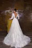 Crystal Design 2019 Wedding Dresses With Feather A Line Backless Bateau Sheer Neck Bridal Gowns Court Train Sleeveless Wedding Dress