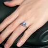 Vecalon Real 925 Sterling Silver Infinity Ring 5a Zircon CZ Diamon Engagement Bröllop Band Ringar för Kvinnor Bridesmaid Gift