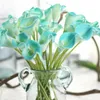 Calla Lily Bride Bouquet 34CM Long Single Artificial Flower Silk Flower 13 Color Option for Wedding Anniversary Home Decoration