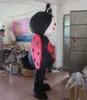 2018 Alta qualidade hot real fotos big plush ladybug traje da mascote para adulto para usar