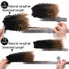 Crochet 1 PCS / Pack 8-14inch Jerry Curly Costurar em Weave Sintético Cabelo Wafts Extensões de cabelo Ombre para mulheres