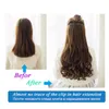 24" Long Hair 5 Clip In Hair Heat Resistant Fake Hairpieces Long Wavy Hairstyles Synthetic Clip In On Hair Free Shipping