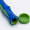 Bambù Silicone Nector Collect Kit con punta in titanio Water Bong Hand Spoon Pipe Silicone Rig Pipes