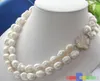 COLLIER DE PERLES CULTURÉES EN EAU DOUCE BAROQUE BLANC 9-10mm