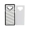 60pcs / Lot 2D Submation телефон Футляр для ПК Samsung Galaxy S9 S8 Plus DIY персонализированной печати для Примечание 9 листового алюминия