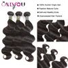 Onverwerkte Peruaanse Tissage Body Wave haarweefsels Remy Human Tape Hair Extensions 3 bundels met kant Frontale sluiting Weeft Whol2304434