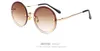 المولين العلامة التجارية المتضخم جولة نظارات المرأة 2018 oculos الظل الإطار الرجعية arrow مرآة نظارات الشمس gafas دي سول موهير