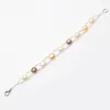 Naturlig sötvattenknapp Pärlarmband 7-9mm Natural Color Pearl Beaded Armband Charm Fashion Jewelry Wholesale