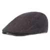 Automne hiver laine feutre hommes gavroche chapeau plat lierre Gatsby casquette chaud mâle bérets vieil homme chaud casquette à pointe décontracté avant Hats267g