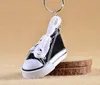 Wholesale 7 Color 3D Sneaker Keychain Novelty Canvas Shoes Key Ring Shoes Key Chain Holder Handbag Pendant Favors Direct Selling