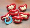 Sevimli Komik Aptallar Emzik Bebek Yenilik Analık Yürüyor Çocuk Diş Çıkarma Nipeller komik Bıyık diş Emzikler HZ0