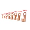 100PCs Open Barrel Copper Crimp Ring Terminal Lugs Sortiment Set Kit 10a - 300a