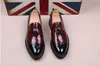 디자이너 남성 수소 드레스 신발 특허 가죽 럭셔리 패션 브로지 웨딩 옥스포드 신발 1nx23