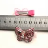 20pcs/lot New Baby Glitter Double Layers Girls Hairpins Kids Round Sequins Shinning Crystal Butterfly Hair Clip Prince Party Headwear Kid