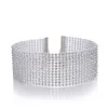 Damenmode Braut Strass Kristall Halskette Schmuck Günstige Halsreifen Halskette für Frauen Silberfarbener Diamant Statement5545358