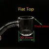 DHL Gratuit !! 3mm XL Flat Top Quartz Banger Clous 10mm 14mm 18mm Mâle Femelle Joint 45 90 degrés Pour Verre Bongs Dab Rigs