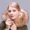 Black Raccoon Fur Collar Real Fur Collar for Down coat Hood Hood Scarf Natural Fox Scarf Collar Down Coat Hood Trimming Custom Mad5690328