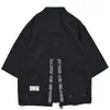 Mäns Jackor Afelric Letter Print Höst Män Kimono Streetwear Patch Design Casual Jacket Male Harajuku Cardigan Overcoats KJ52