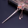 Elegante fascino Double Flowers Bobby Pin Colore misto Tornante Stick Stick Capelli Nuova vendita