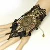 Hot style Vintage fashion personality bracelet spider web black lace lady gloves Halloween day accessories chic classic delicate elegance