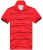 Nowa moda męska kołnierz haftowa polo polo stripe men T-shirtsmale krótkie topy bawełniane polo boy sport
