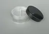 New 100pcs/lot 20g Cosmetic Jars With Powder Sifter And Lid Mesh With Powder Puff Empty Box Jar Containers Makeup powder SN2175