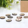 50 pezzi 15mm 2 fori fai da te circolari bottoni in legno marcatura laser bottoni in legno accessori di abbigliamento 20189663542