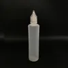 10ml 15ml 30ml 50ml Bottiglie vuote Tappi di cristallo Stile penna sottile E-Liquid Succo Olio Plastica PE Bottiglia vuota Punta lunga e sottile DHL