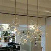 Pendant Lamps Glass Minimalist Molecular Nordic Chandelier Ltalian Designer Creative Bubble Glass Restaurant Dining Room Hanging Lights