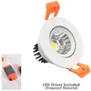 3W CRI80 LED Downlight COB Directional Retrofit Kit 220LM Ausschnitt 2in (51mm) 60 Grad Abstrahlwinkel 3000K-6500K 25W Halo