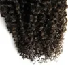 Наращивание волос с микро-петлей, класс 8а, необработанные девственные бразильские вьющиеся волосы, 100 г/км, натуральные черные курчавые вьющиеся человеческие волосы Ext2991717