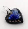 Biżuteria Nowy Multicolor Heart Murano Lampwork Szkło Wisiorki Biżuteria Akcesoria Fit DIY Craft Biżuteria Darmowa Wysyłka