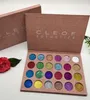 Cleof Cosmetic Pressed Glitter Eyeshadow Palette 24 Färger Mycket pigmenterad skimrande vattentät långlastande 12pcslot DH4000585