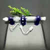 Fabrication de pipes à fumer en verre Bangs soufflés à la bouche Bang en verre allongé coloré à 4 boules