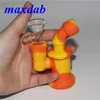 Quemador de aceite de silicona Bubbler agua Bong pipa cachimba pequeños quemadores tubos burbujeadores plataformas DAB para fumar mini Bongs embriagadores