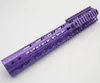 Purple Anodized_7 / 9/10/12 / 13,5 / 15 '' Zoll Keymod Handschutzschiene mit 3 x Picatinny / Weaver Schienenprofile + Stahl Barrel Nut