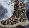 Heren Werkschoenen Mannen Militaire Tactische Laarzen Winter Ademend Lederen Camouflage Lace Up Laarzen Hoge Combat Enkellaarzen