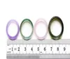 10 Stück Beutel schöne Frau mehrfarbiger Achat-Jade-Ring Modeschmuck gemischter Jade-Achat-Ring-Charm-Band Jewelry295M