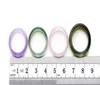 10 Stück Beutel schöne Frau mehrfarbiger Achat-Jade-Ring Modeschmuck gemischter Jade-Achat-Ring-Charm-Band Jewelry235G