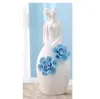 Modern Creative Ceramic Young Girls Lady Figures Heminredning Hantverk Rum Dekoration Handikraftprydnad Porslin Wedding Decor193624268