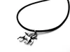 10PCS- Cute Lucky Unicorn Necklace Fairy Tale Cartoon Fantasy Style Animal Deer Horse Leather Rope Necklaces for Girls Kids Animal Gift