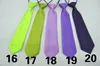 500 stks / partij Babyjongen School Bruiloft Elastische stropdas Neck Ties-Solid Plain Colors 24 Kind School Tie Boy T2I051