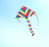 Rainbow Kite Triangle Kite Outdoor Fun Sports Easy Flyer Kite dla początkujących