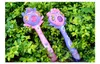 Nytt mode Fullautomatic Bubble Machine Magic Wand Bubble Gun Toy Bubble With Music and Light Children Party Birthday Gift1502323