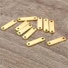 100pcs / lot 15 4 1mm plaques vierges petites étiquettes de timbre à la main connecteur de barre personnalisé pour bricolage bracelet en métal résultats de bijoux en gros2578