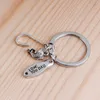 LOVE YOU DAD Fish Hook Keychain Fishhook Key Rings Holders Father Birthday bag hangs fashion jewelry