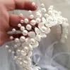 Nuovo copricapo da sposa, fiore di perla fatto a mano da sposa, ornamento della corona, ornamenti nuziali