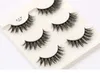 Faux cils 3 paires de faux cils naturels maquillage épais vrais cils de vison 3D Extension de cils doux faux cils